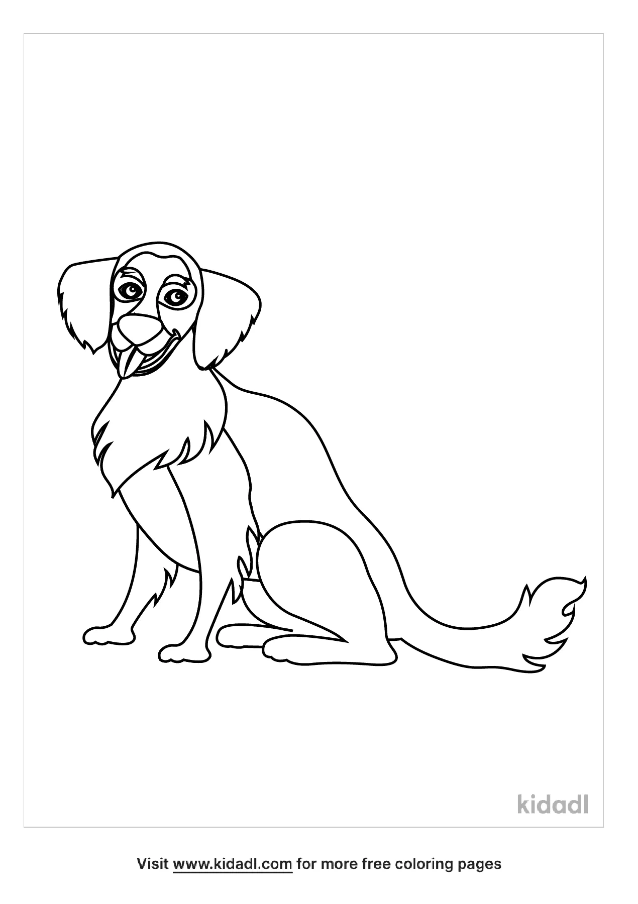 golden retriever coloring pages free