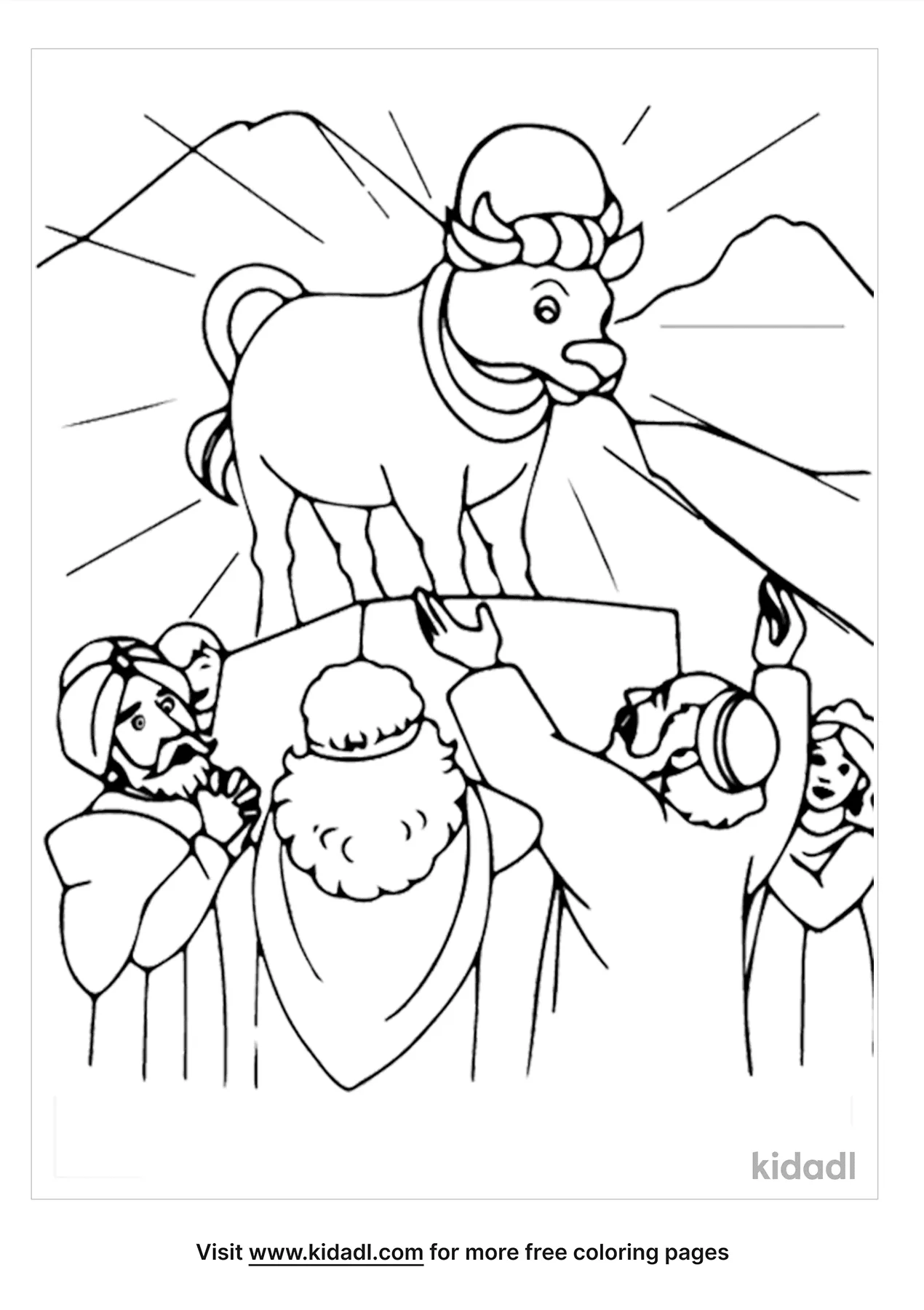 26+ golden calf coloring page | AndreaConstance