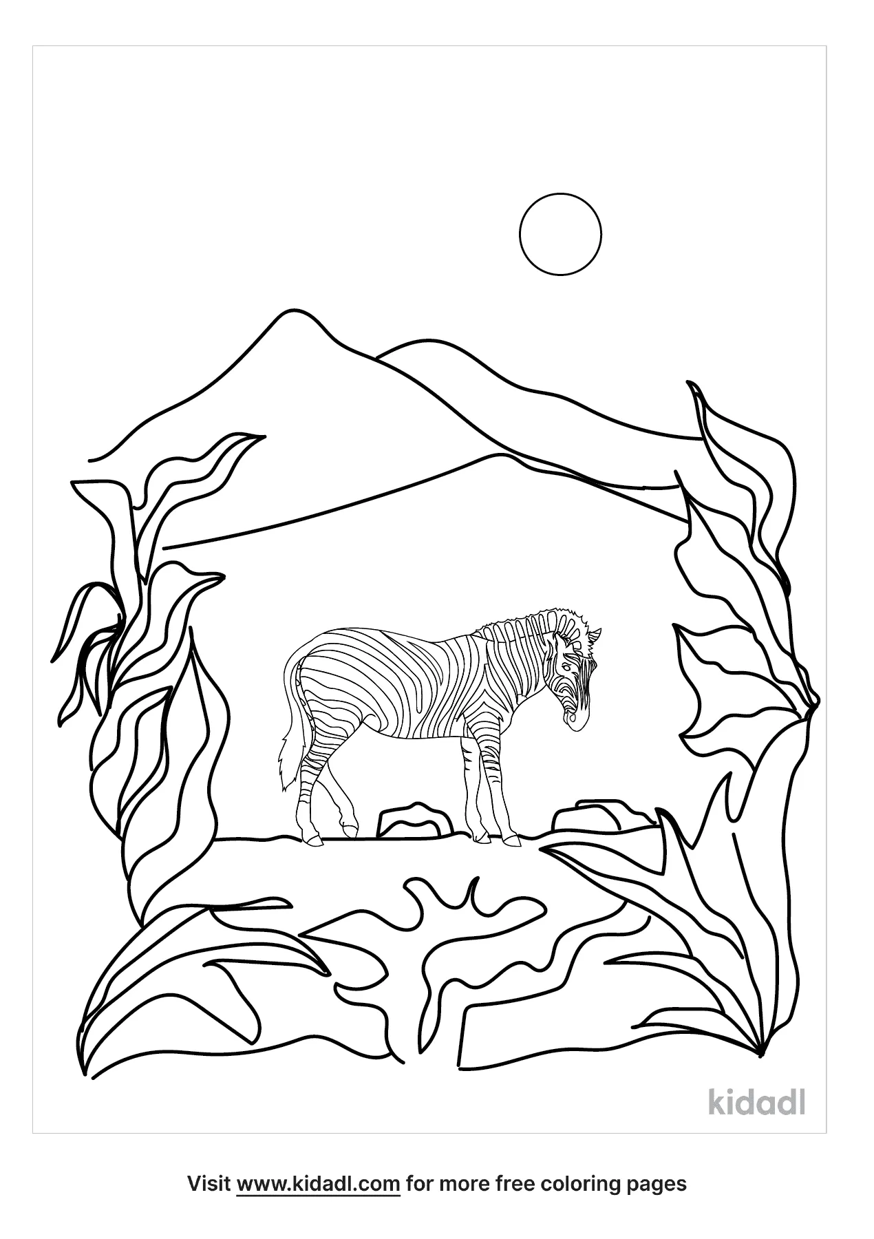 Grassland Coloring Pages   Free Environment and nature Coloring ...
