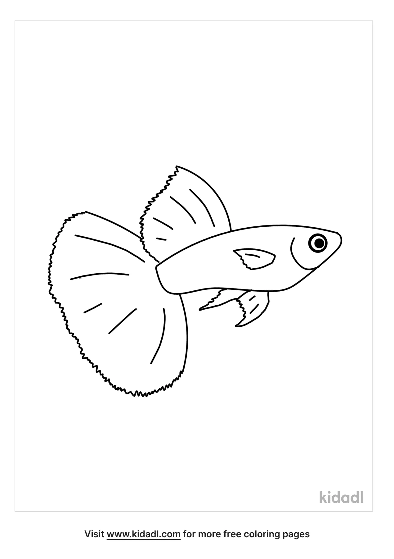 Guppy Coloring Page