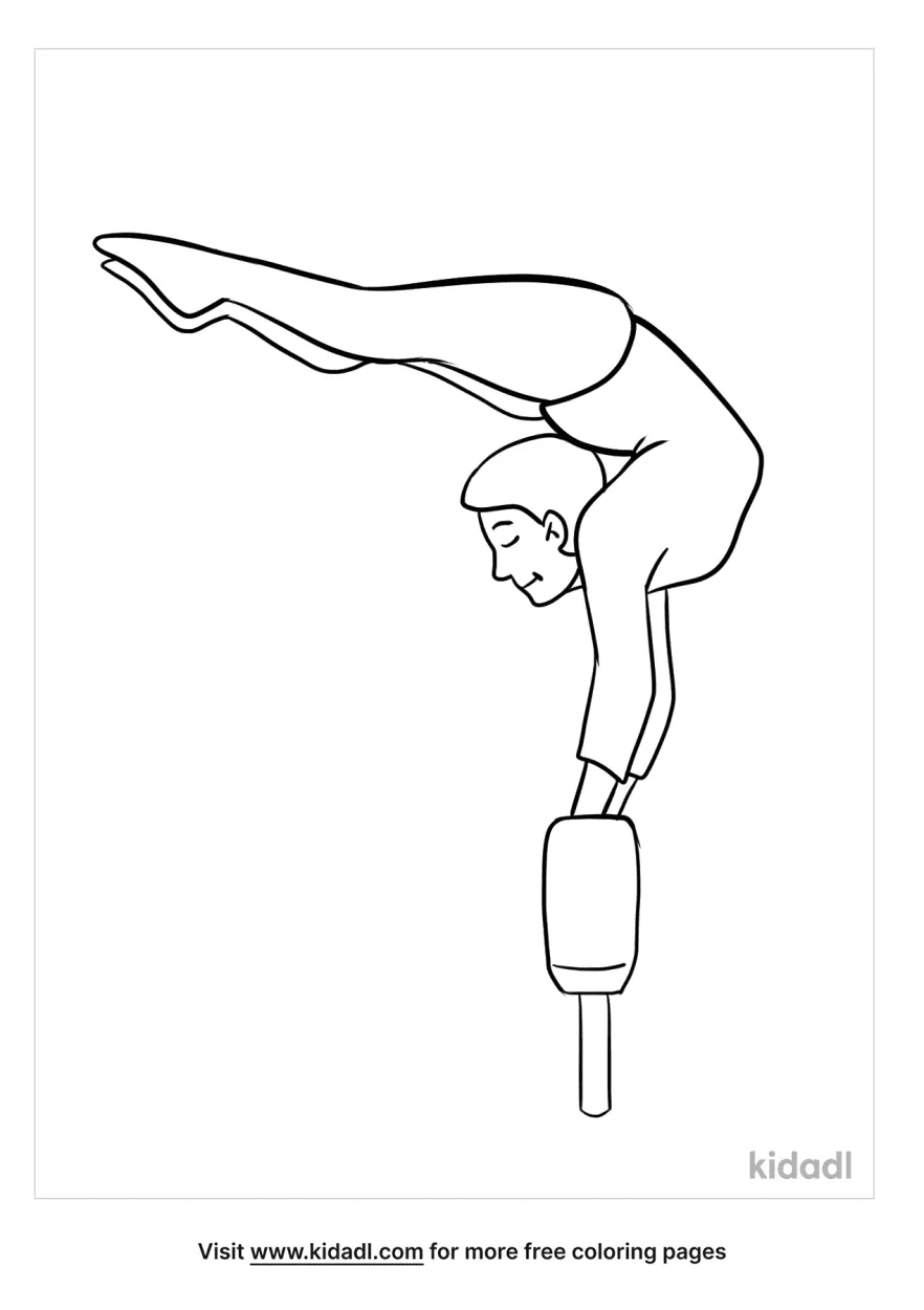 100 pages Gymnastics Coloring Sheets-designed for Gymnastic Schools 