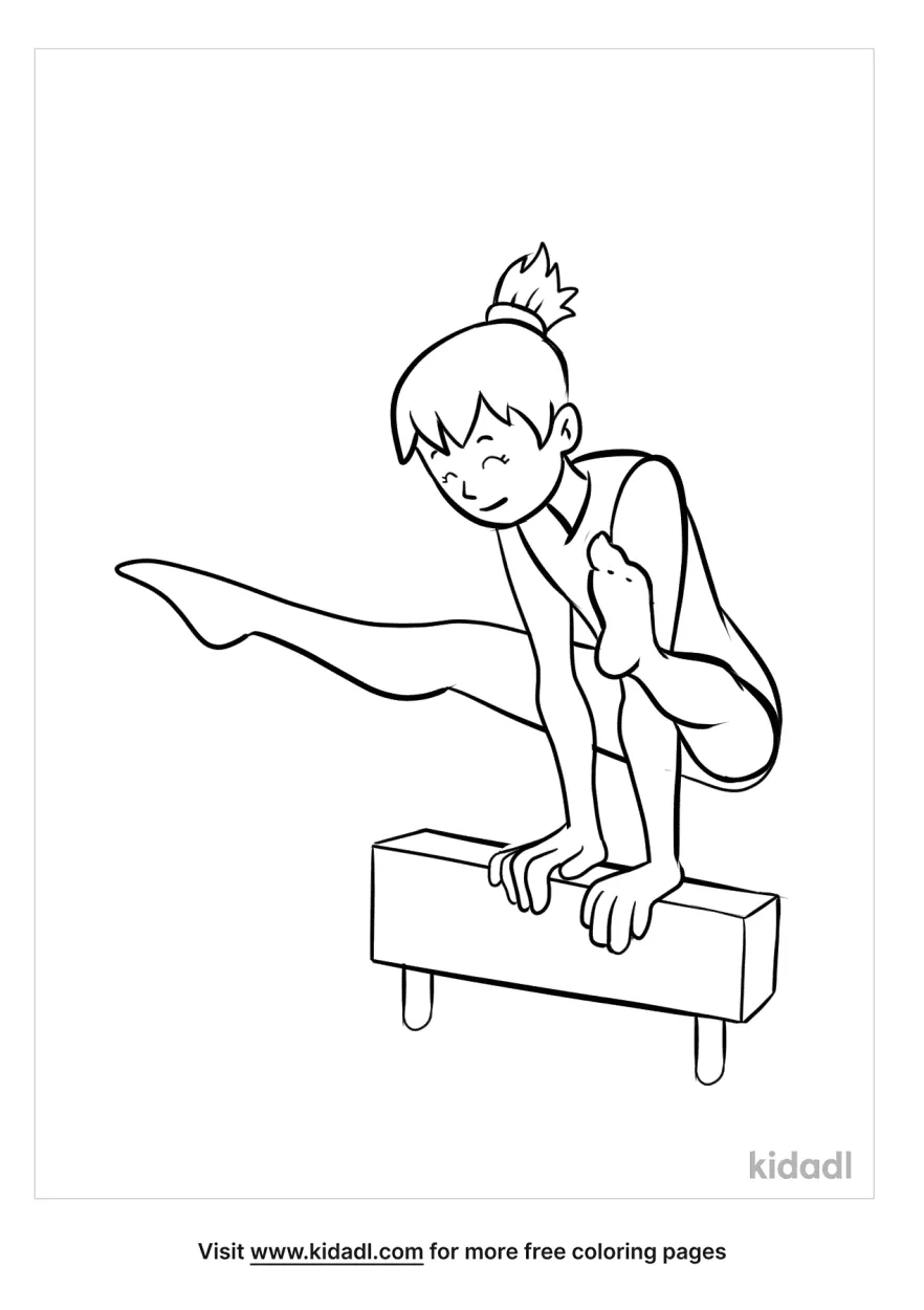 gymnastics coloring pages free sports coloring pages kidadl