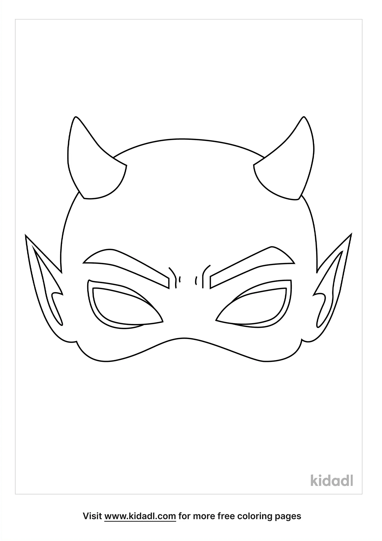 halloween mask coloring pages