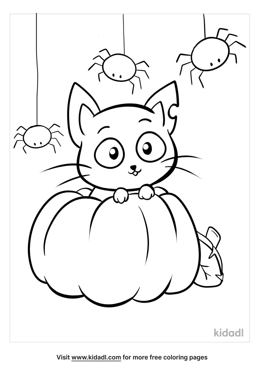 Halloween Cat Coloring Pages   Free Halloween Coloring Pages   Kidadl