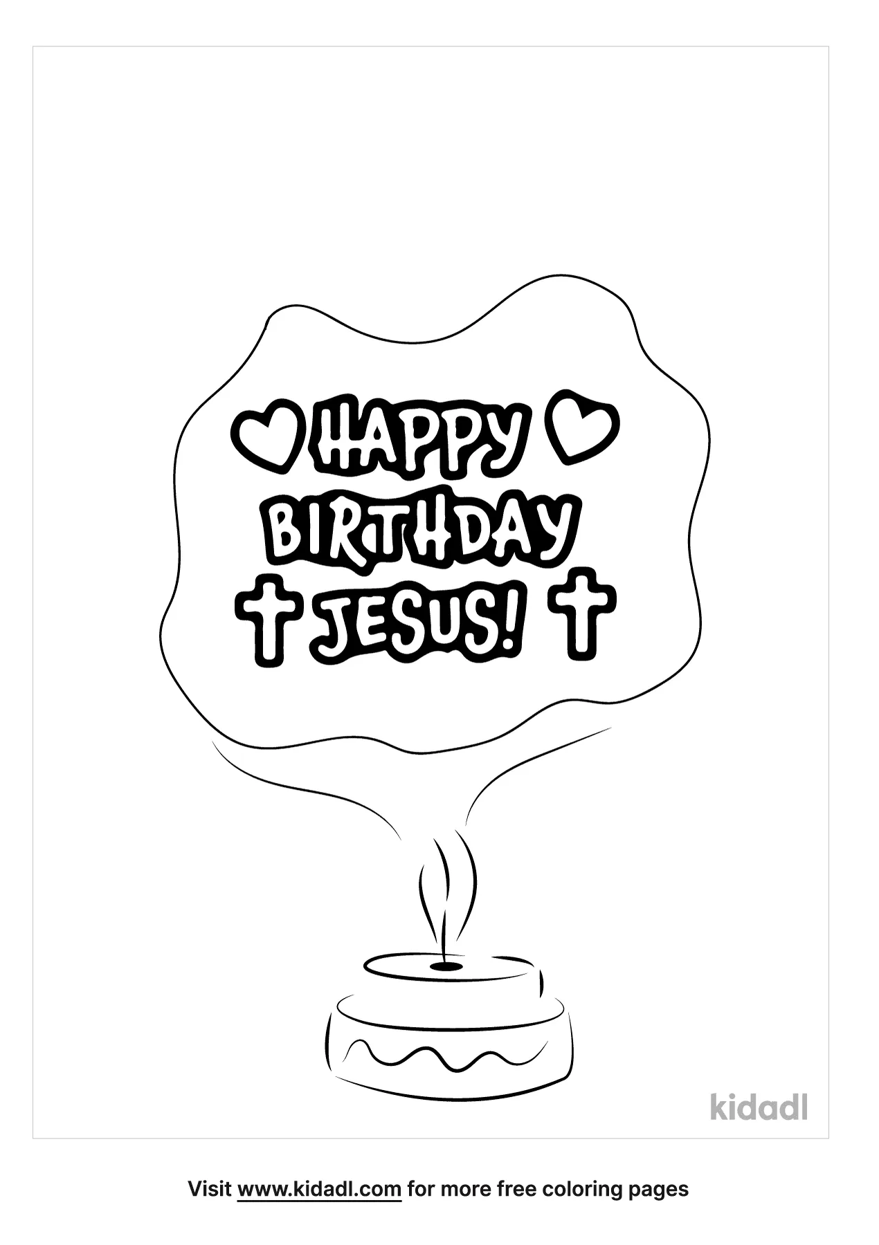 happy birthday jesus coloring pages