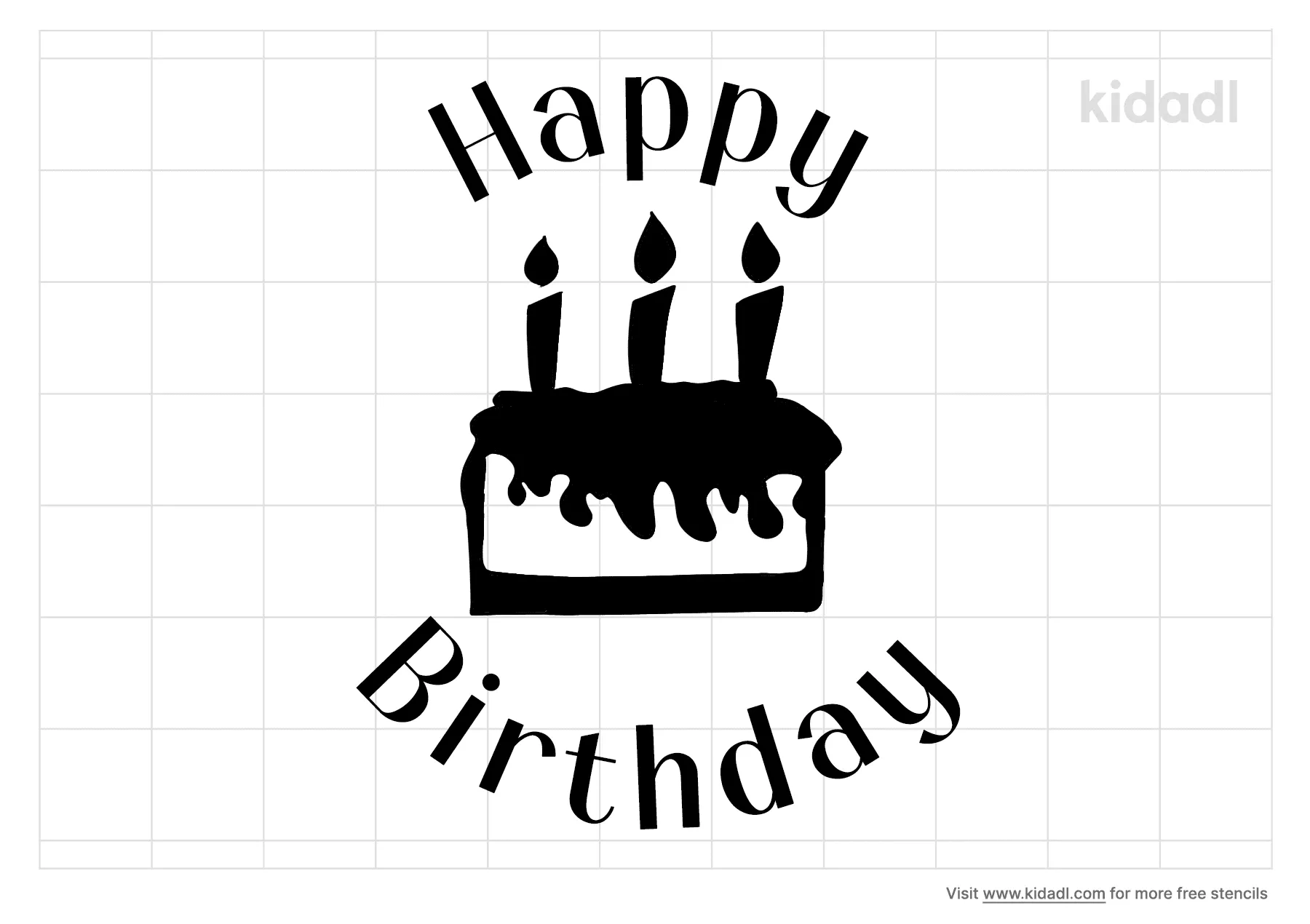 Happy Birthday Cake Stencils Free Printable Birthdays Stencils Kidadl And Birthdays Stencils Free Printable Stencils Kidadl
