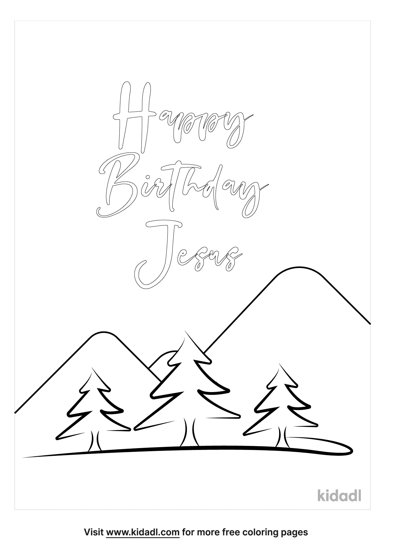 happy birthday jesus coloring pages