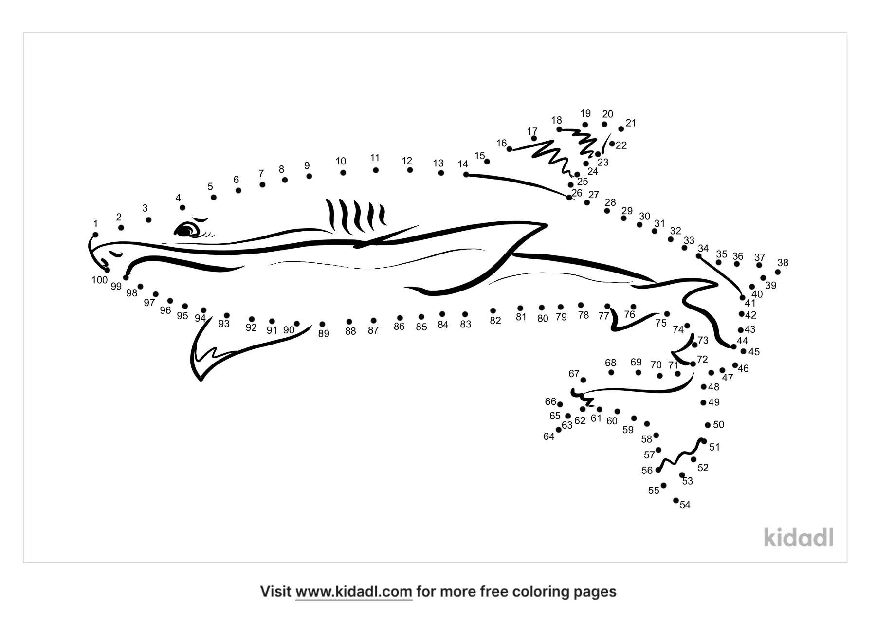 dot to dot coloring pages to 100