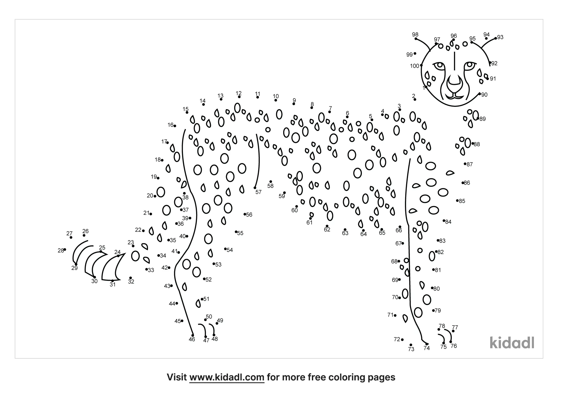 Free Giraffe Easy 1 Dot To Dot Printables For Kids Kidadl