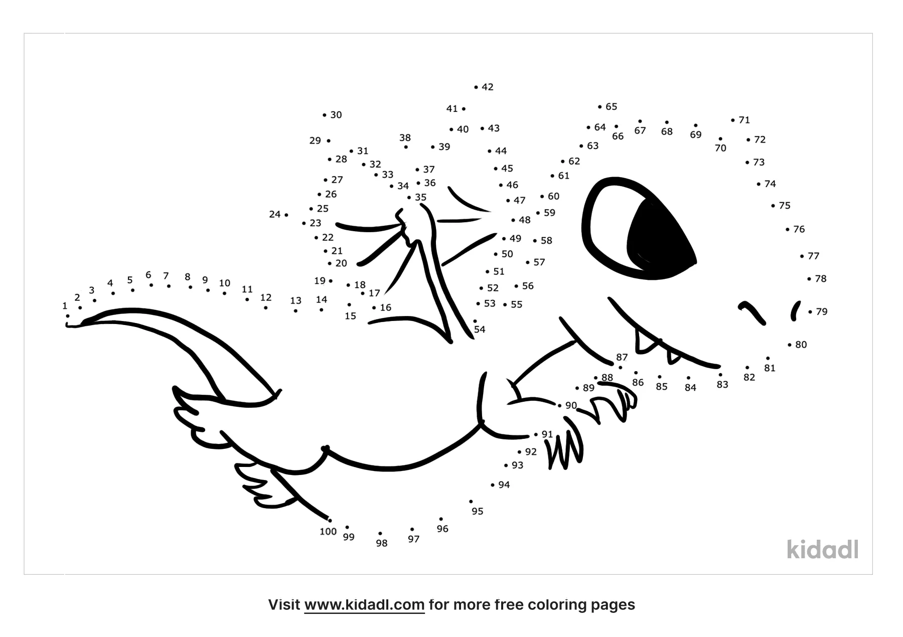 Free Dragon Hard 1 100 Dot To Dot Printables For Kids Kidadl