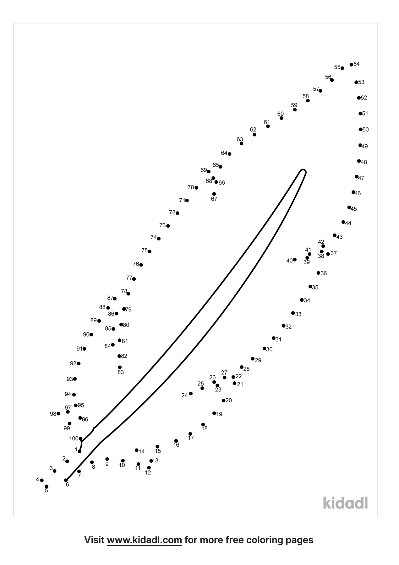 Free Parrot Medium 1 50 Dot To Dot Printables For Kids Kidadl