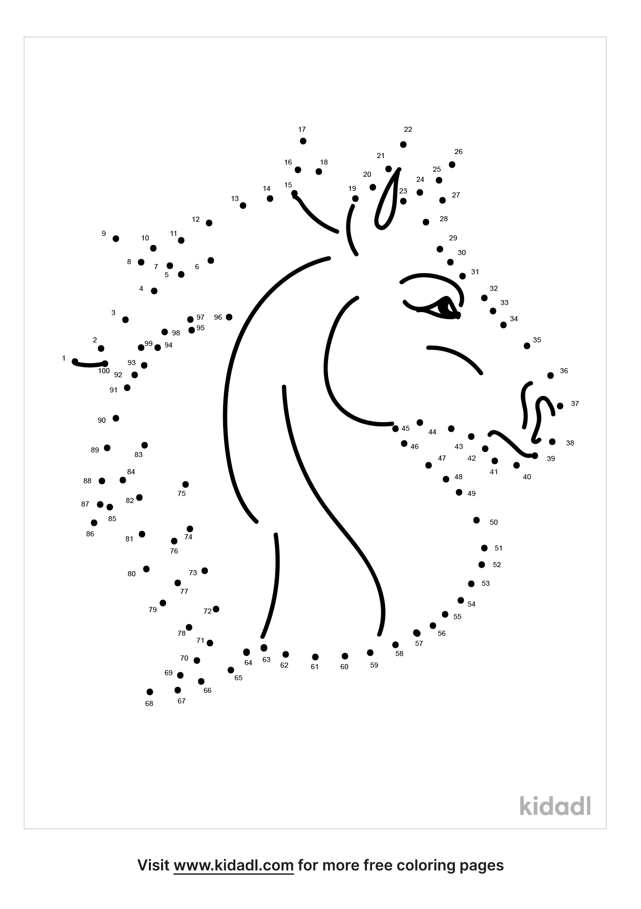 Free Dogs Playing Easy 1 Dot To Dot Printables For Kids Kidadl