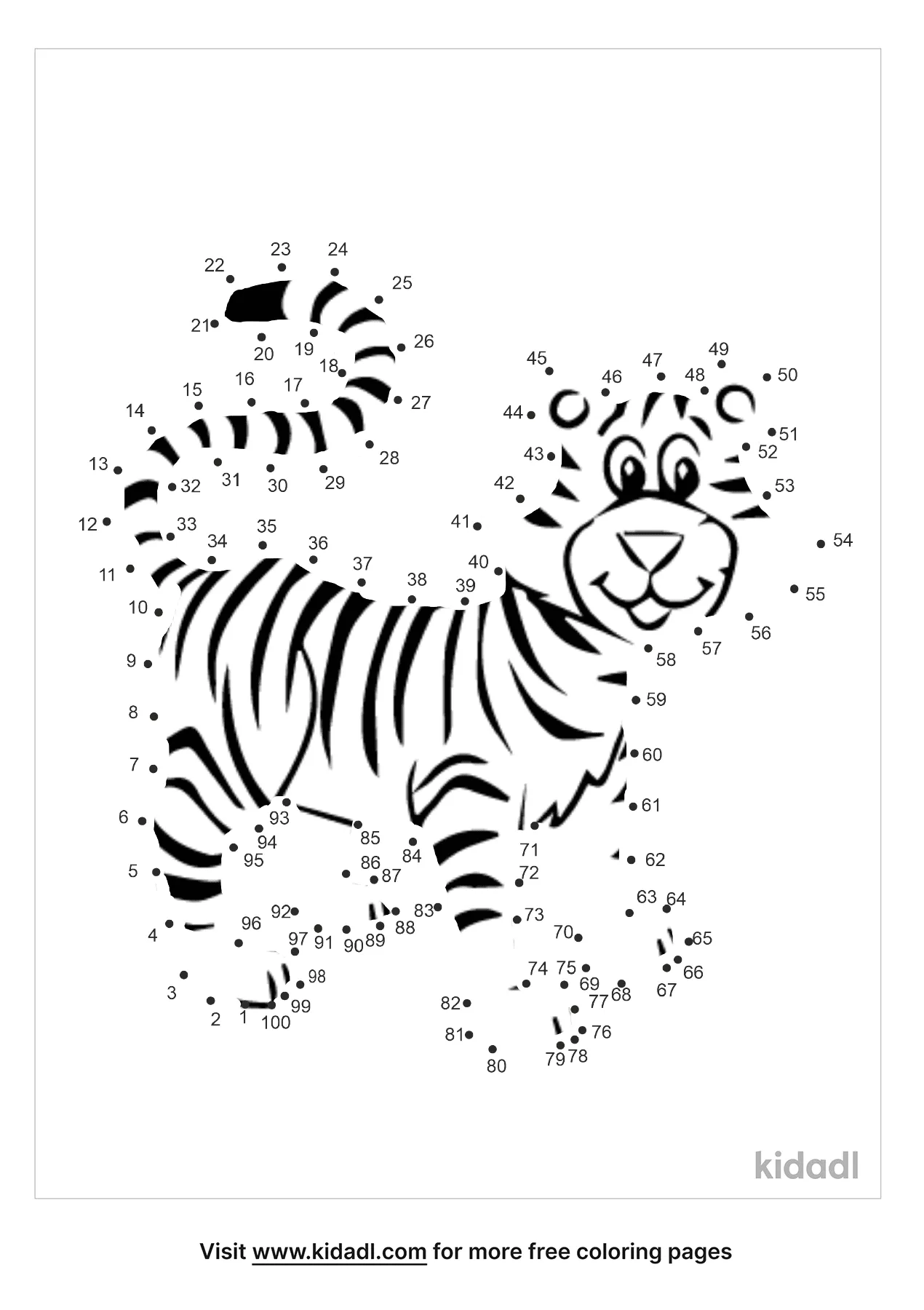 Free Deer Hard 1 100 Dot To Dot Printables For Kids Kidadl