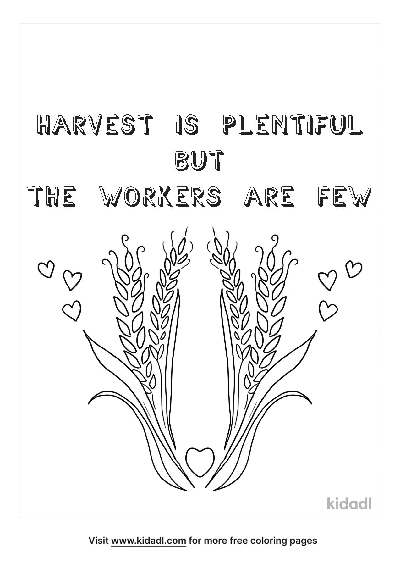 free printable coloring pages for harvest