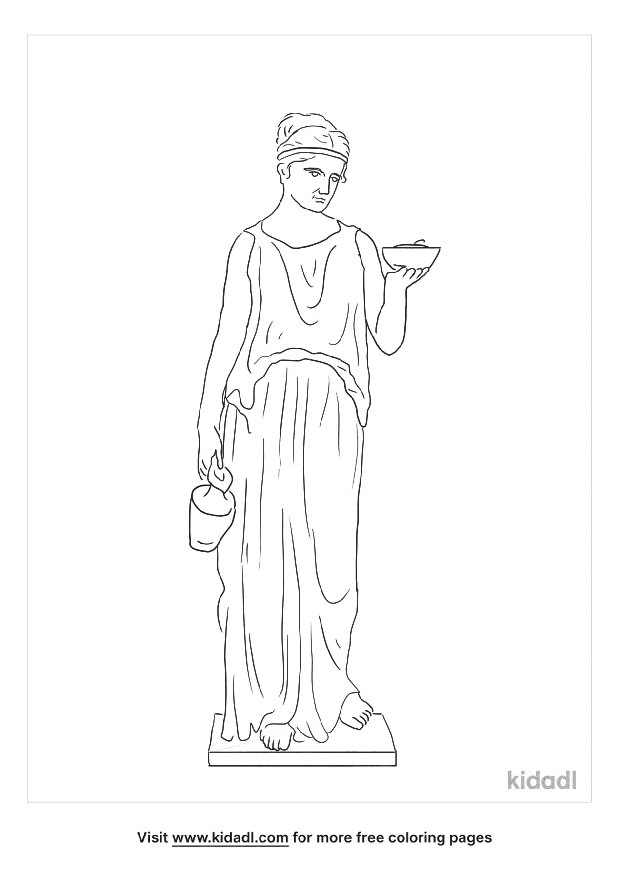 greek goddesses coloring pages