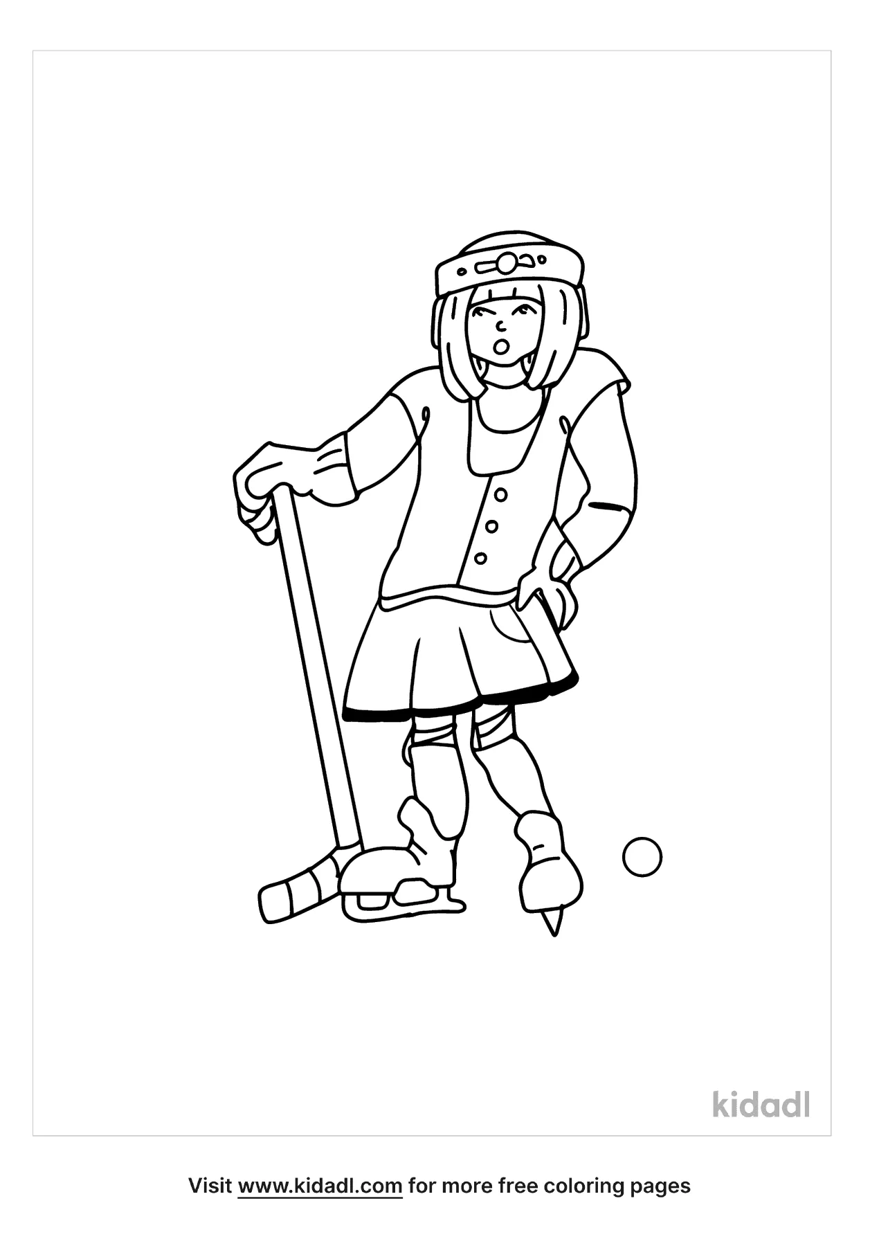 Hockey Player Coloring Pages Free Sports Coloring Pages Kidadl