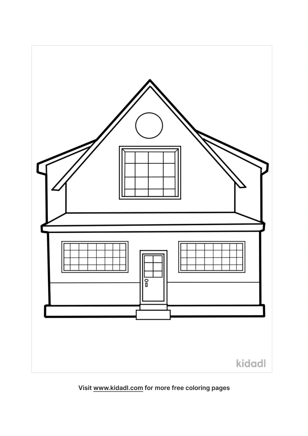 up house coloring pages