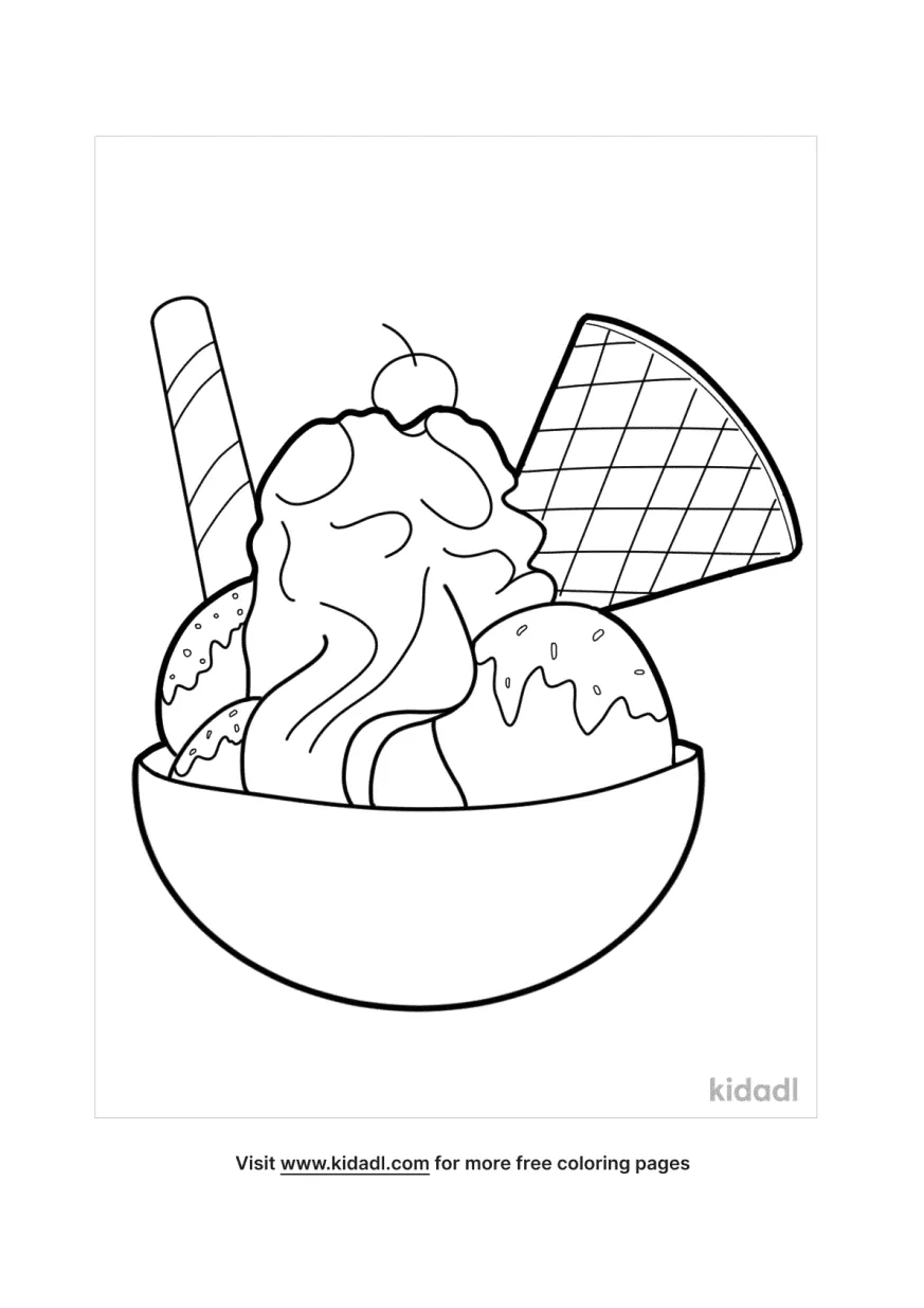 ice cream coloring pages to print