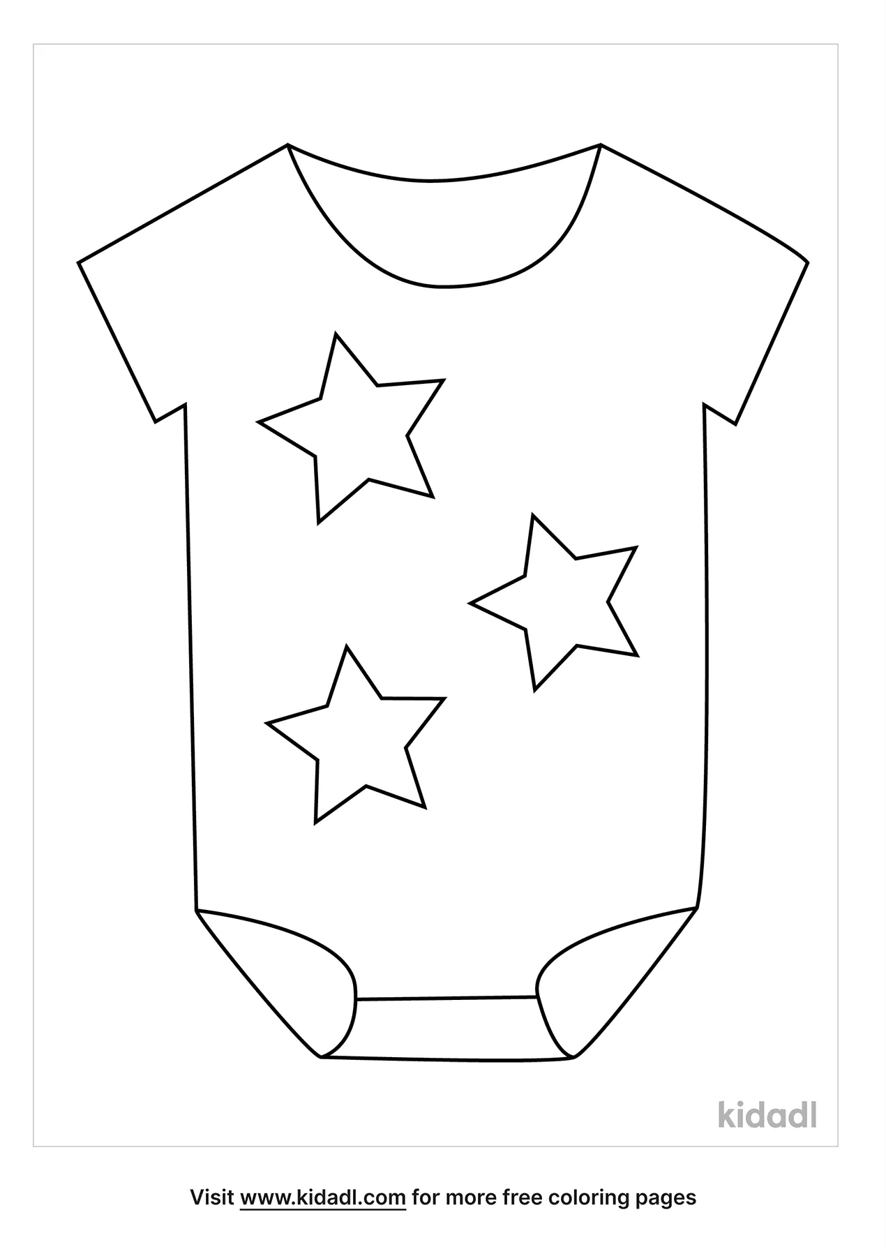 Infant Onesie Coloring Page