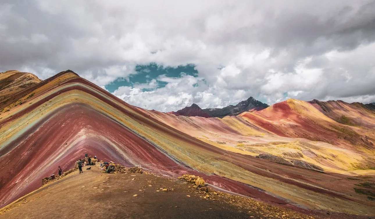 Rainbow Mountain in Peru is one of the most popular tourist spots.