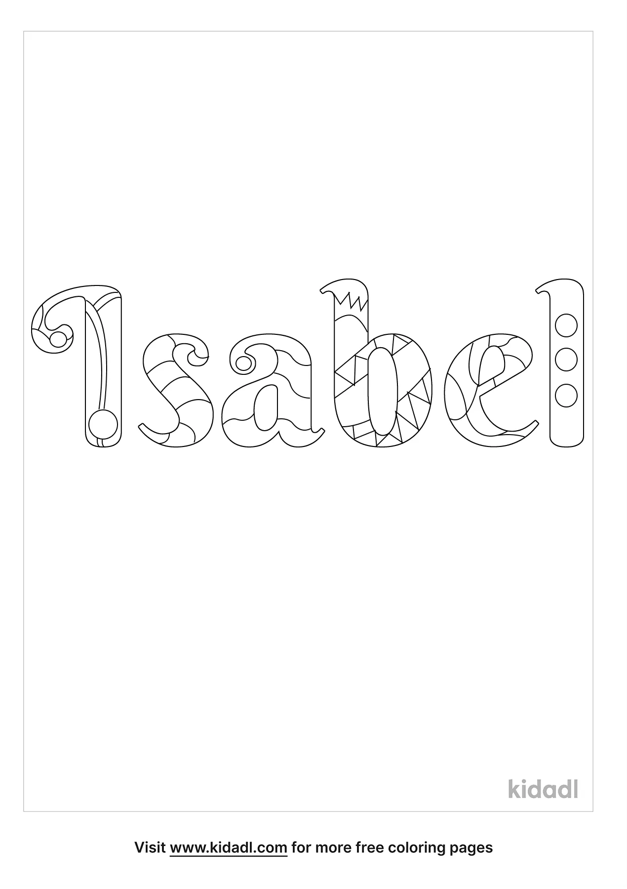 isabel coloring pages