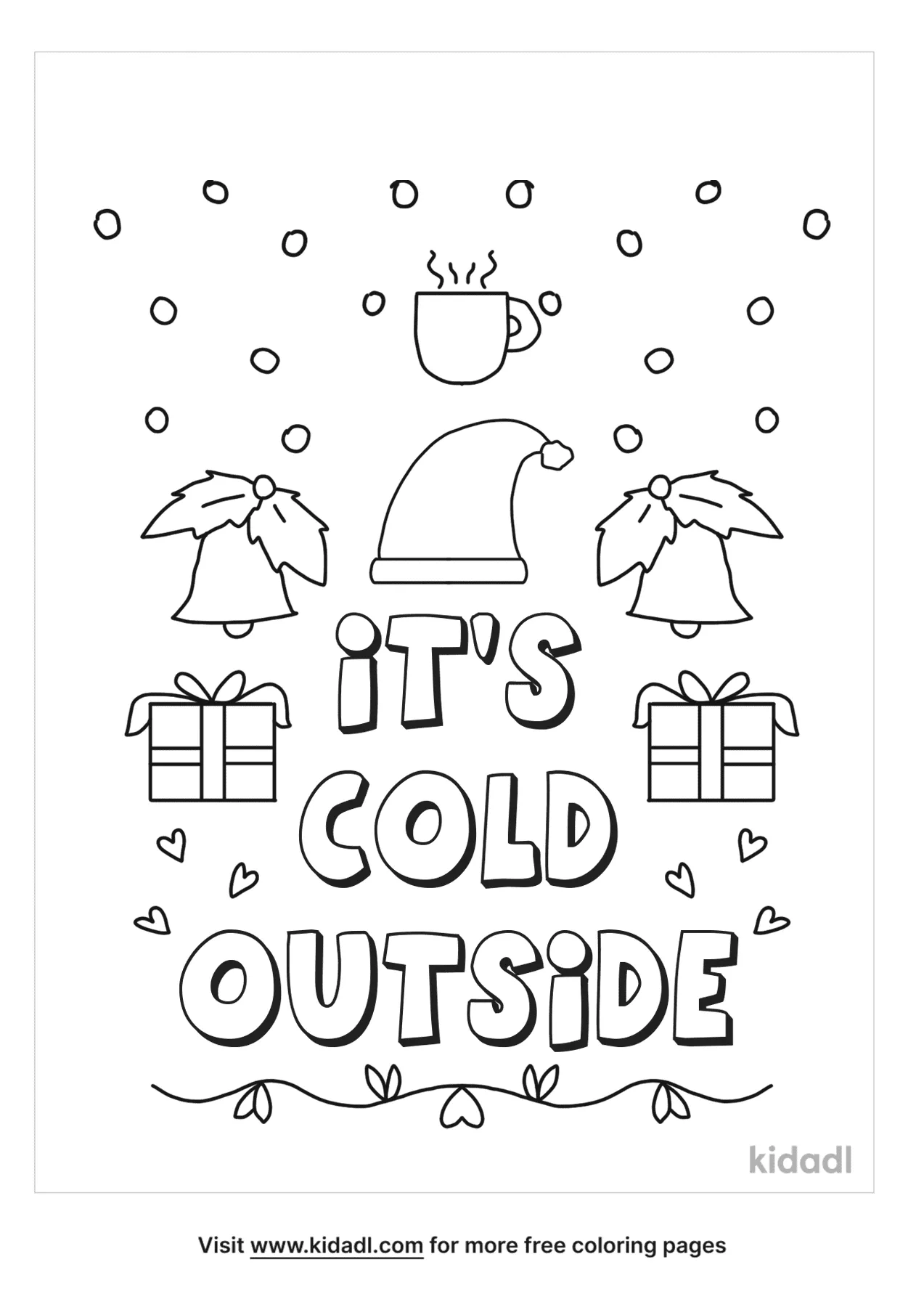 It's Cold Outside Coloring Page