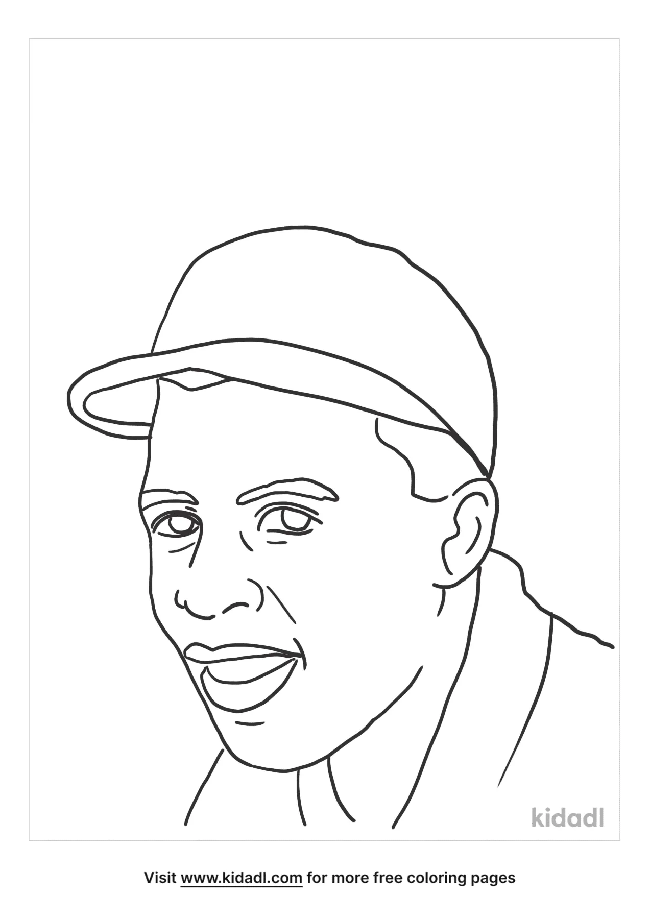 Jackie Robinson Coloring Pages Free Sports Coloring Pages Kidadl