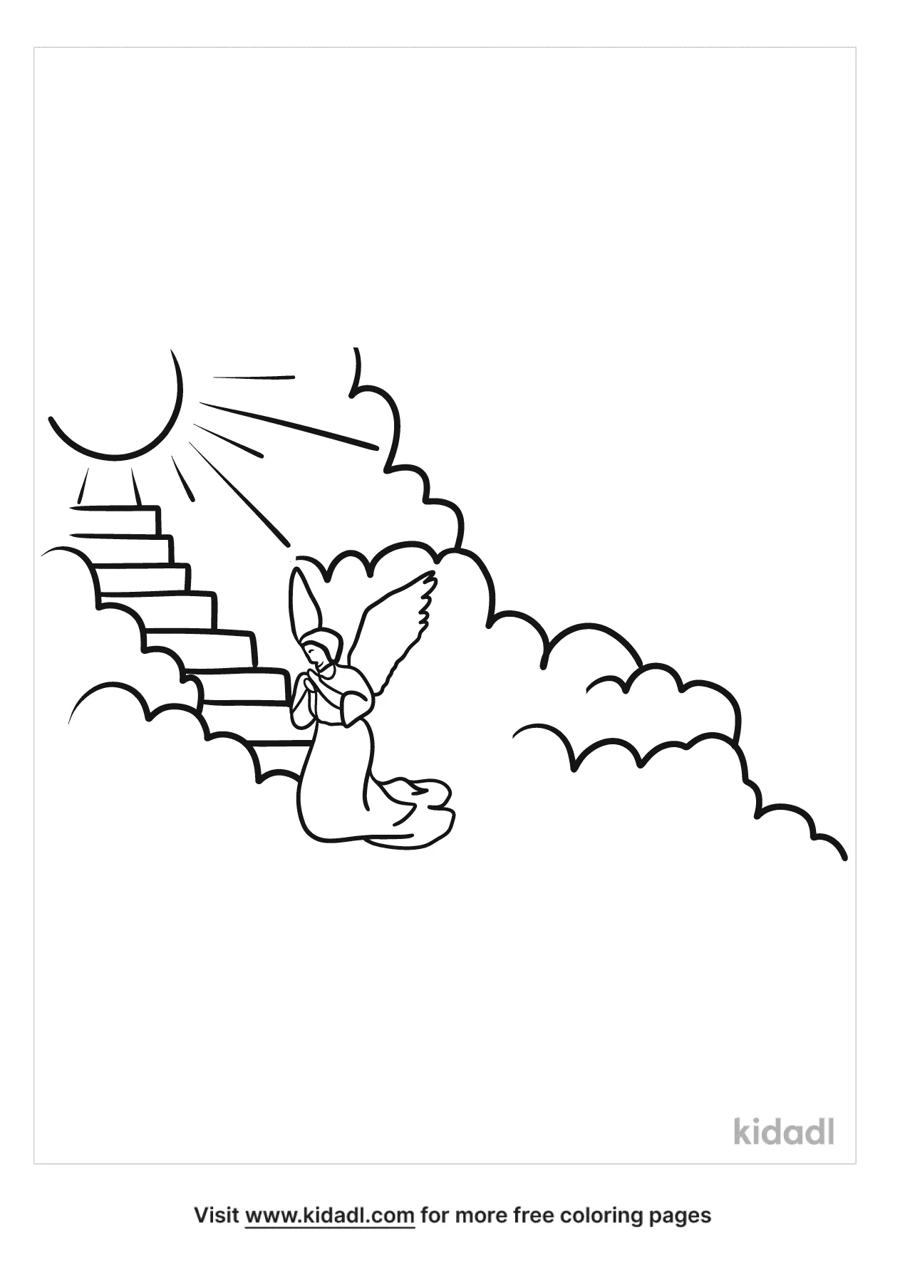 Jacob S Ladder Coloring Pages Free Bible Coloring Pages Kidadl