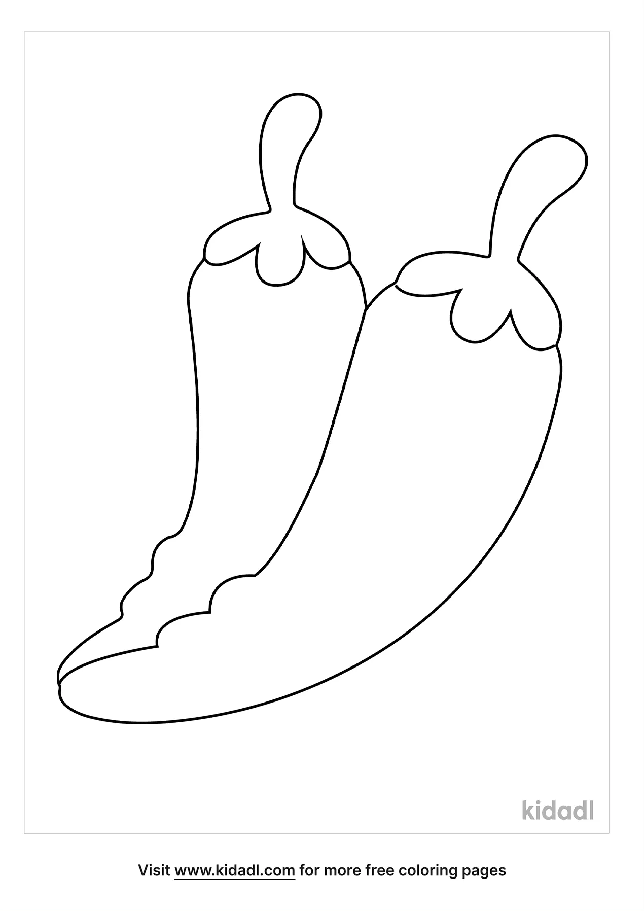 Jalapeno Coloring Page