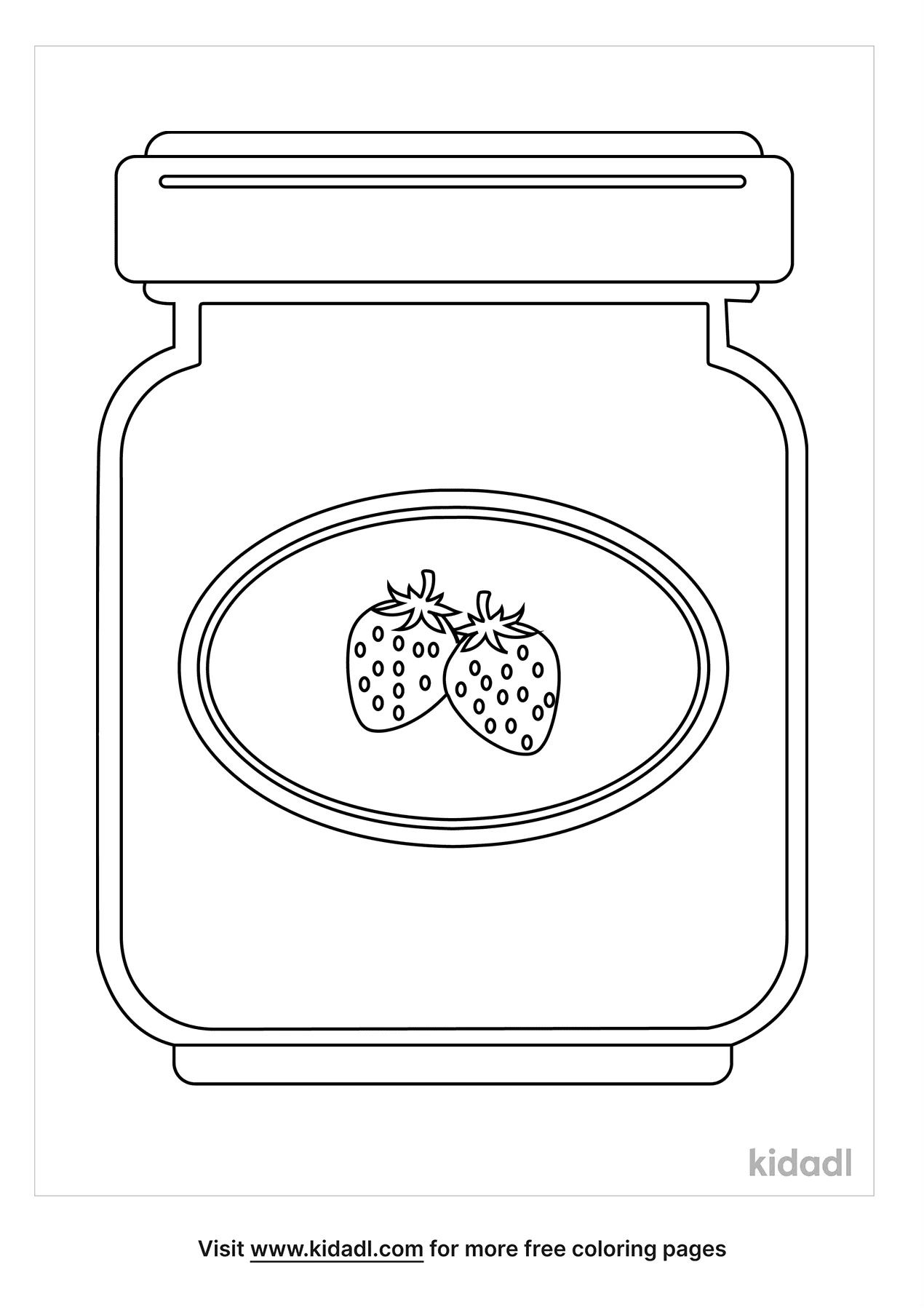 Jam Coloring Page