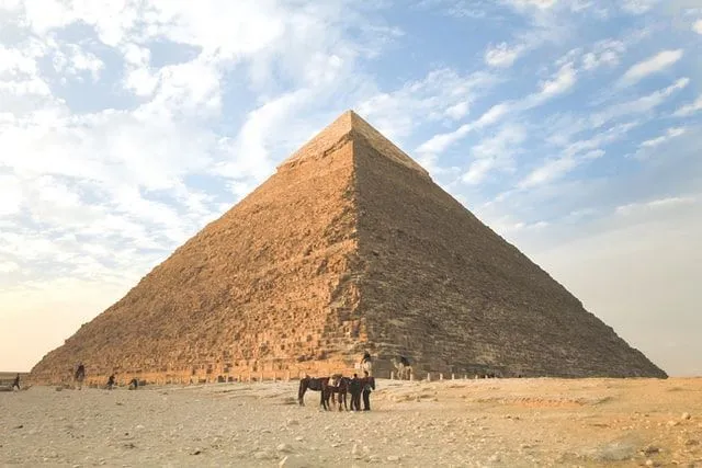 The construction of the Pyramids of Giza without using modern technology is still a mystery.