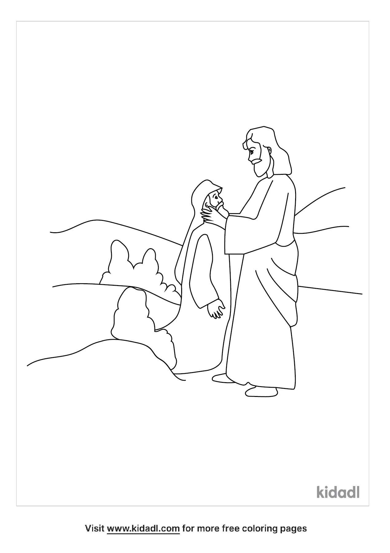 Free Jesus Disciples Drive Out Demons And Heal People Coloring Page ...