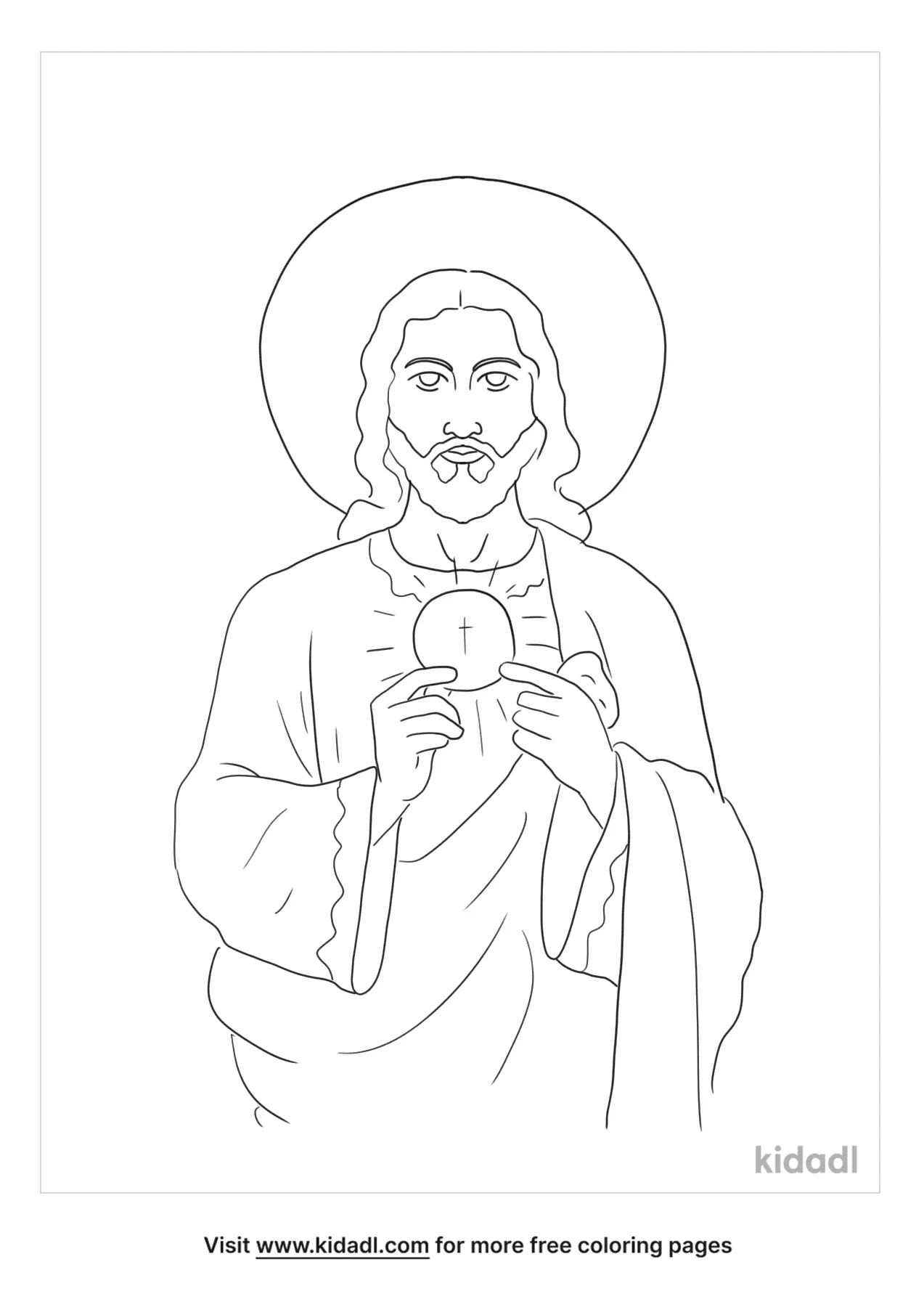 Free Jesus Gives Sacrament Coloring Page | Coloring Page Printables ...