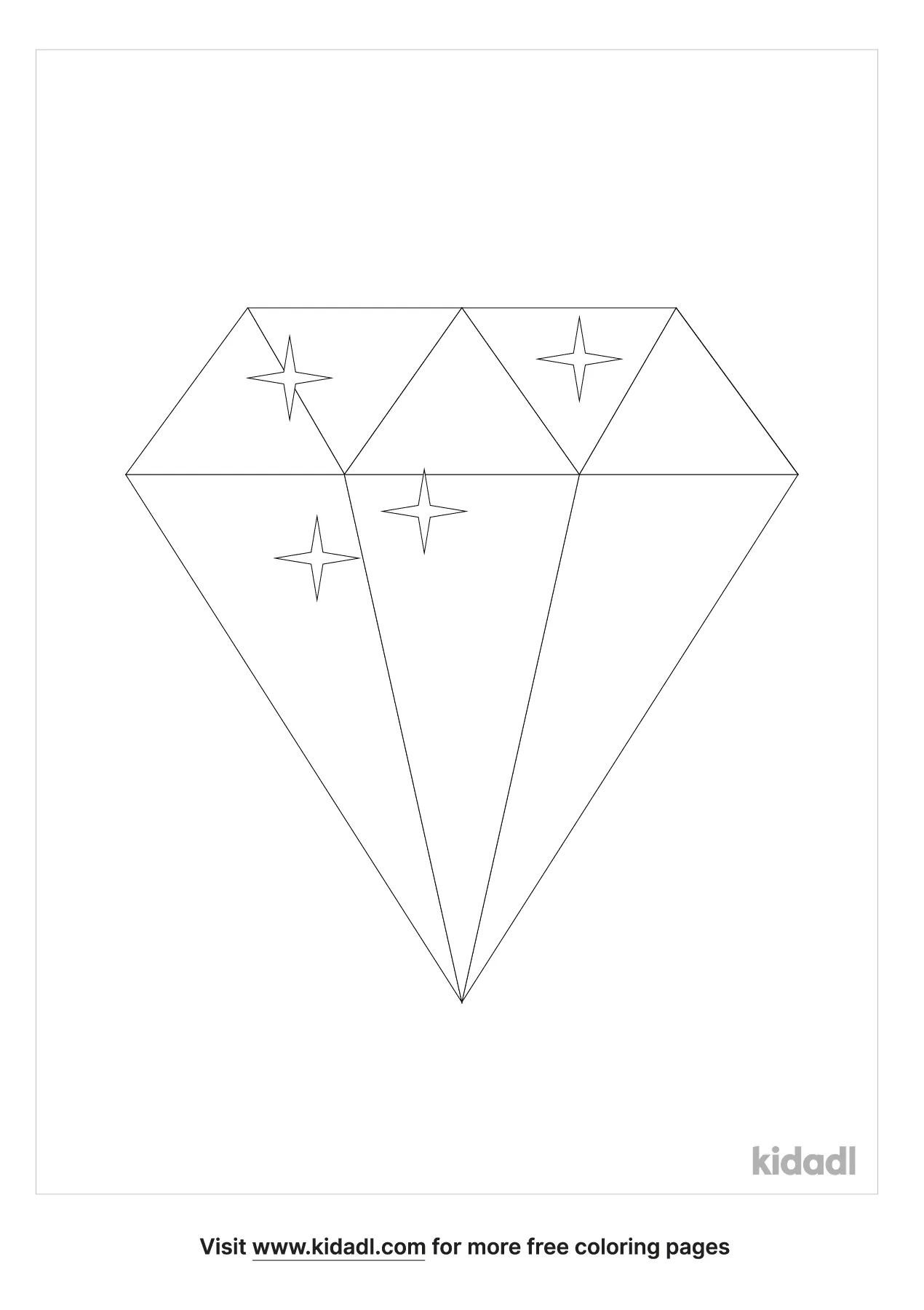 Free Jewel Sparkles Coloring Page | Coloring Page Printables | Kidadl