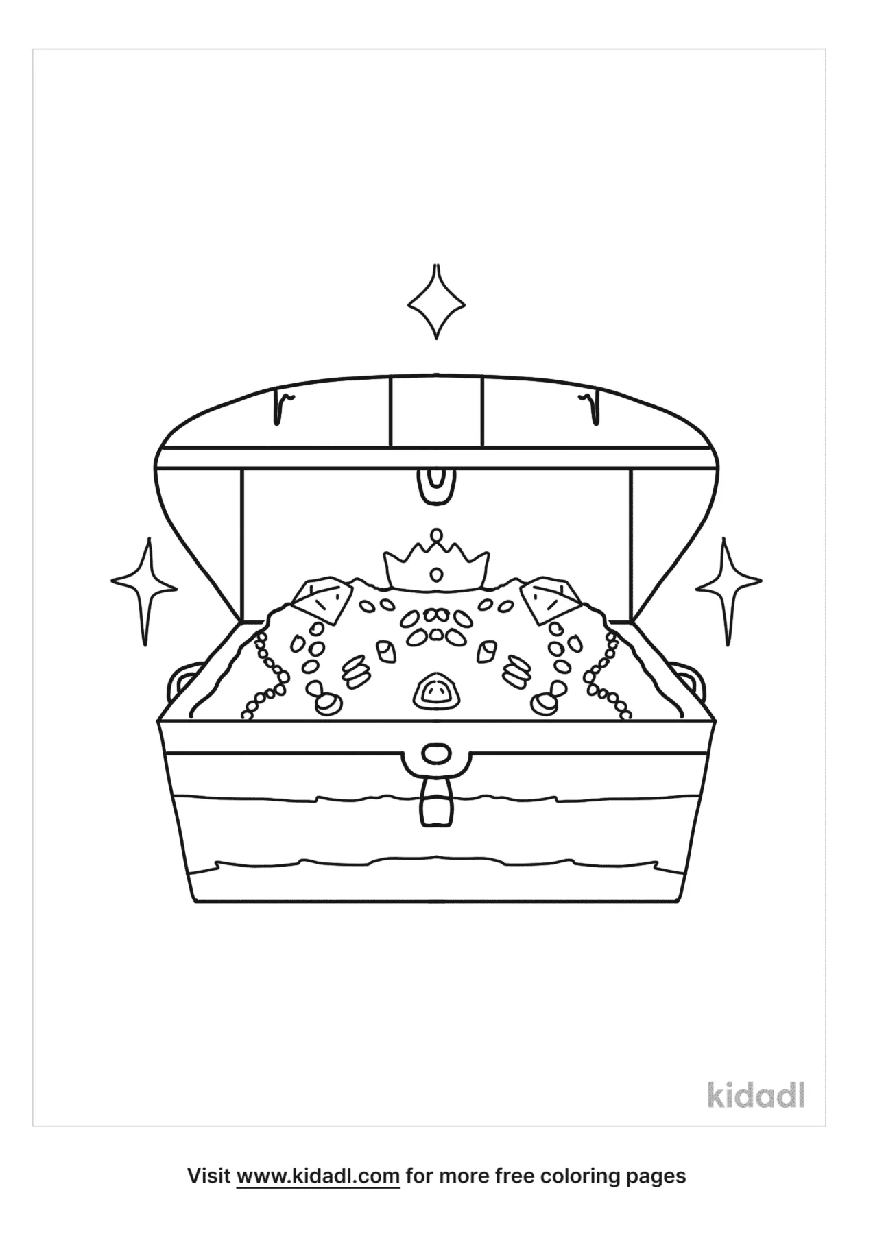 open box coloring page