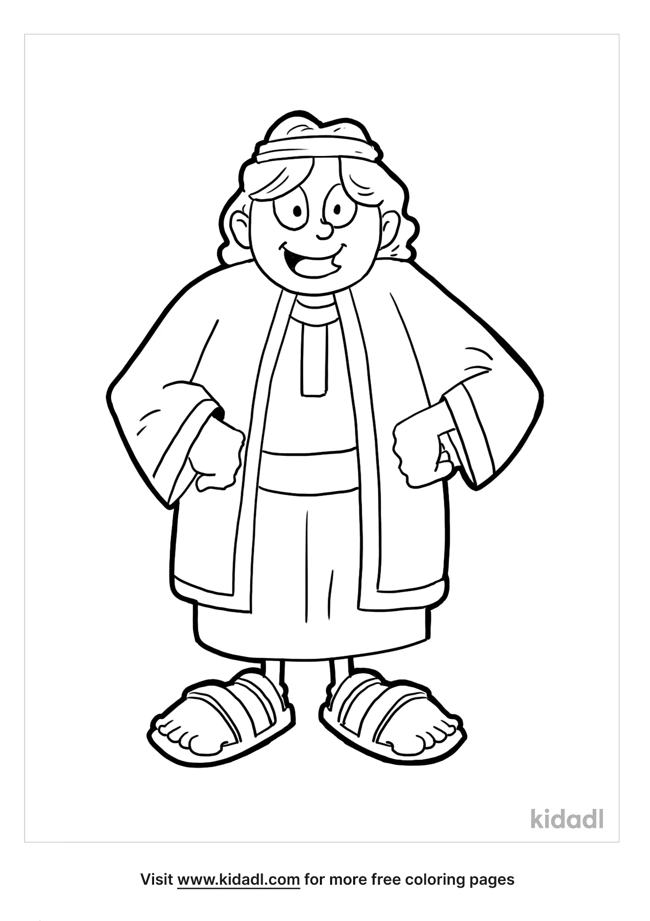 Free Joseph Coloring Page | Coloring Page Printables | Kidadl