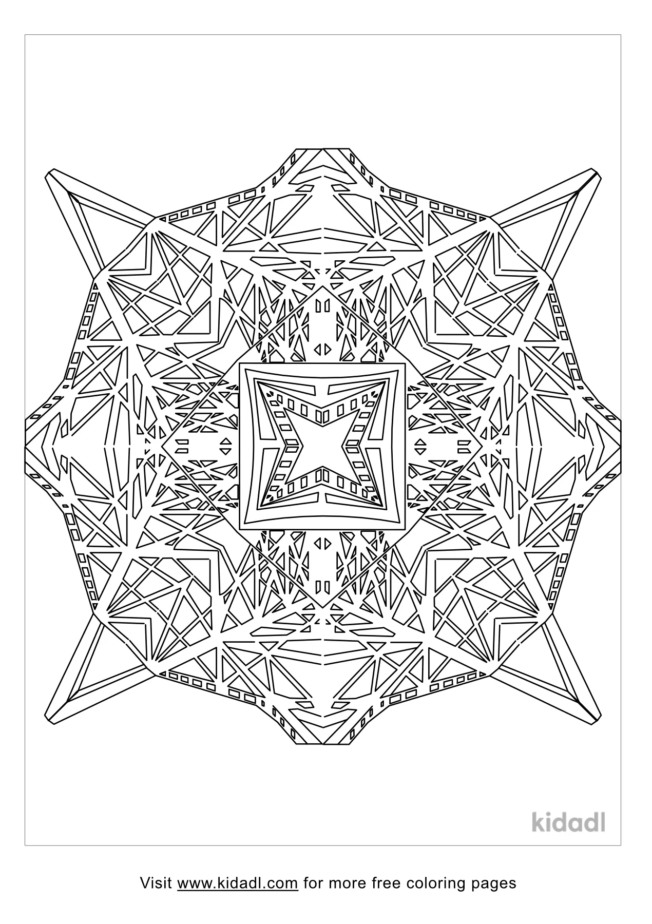 kaleidoscope activity coloring pages
