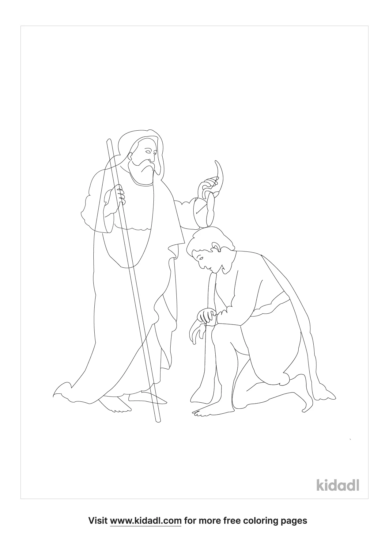 Free King Samuel Coloring Page | Coloring Page Printables | Kidadl