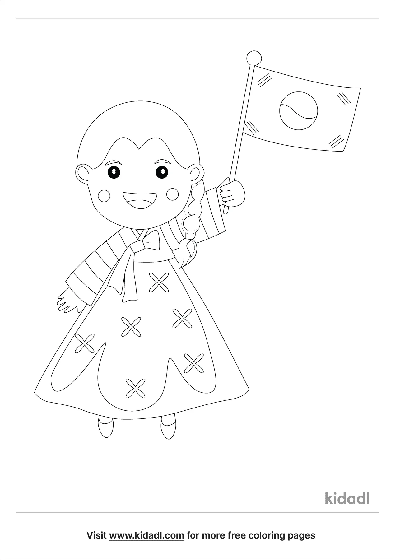 coloring pages korea