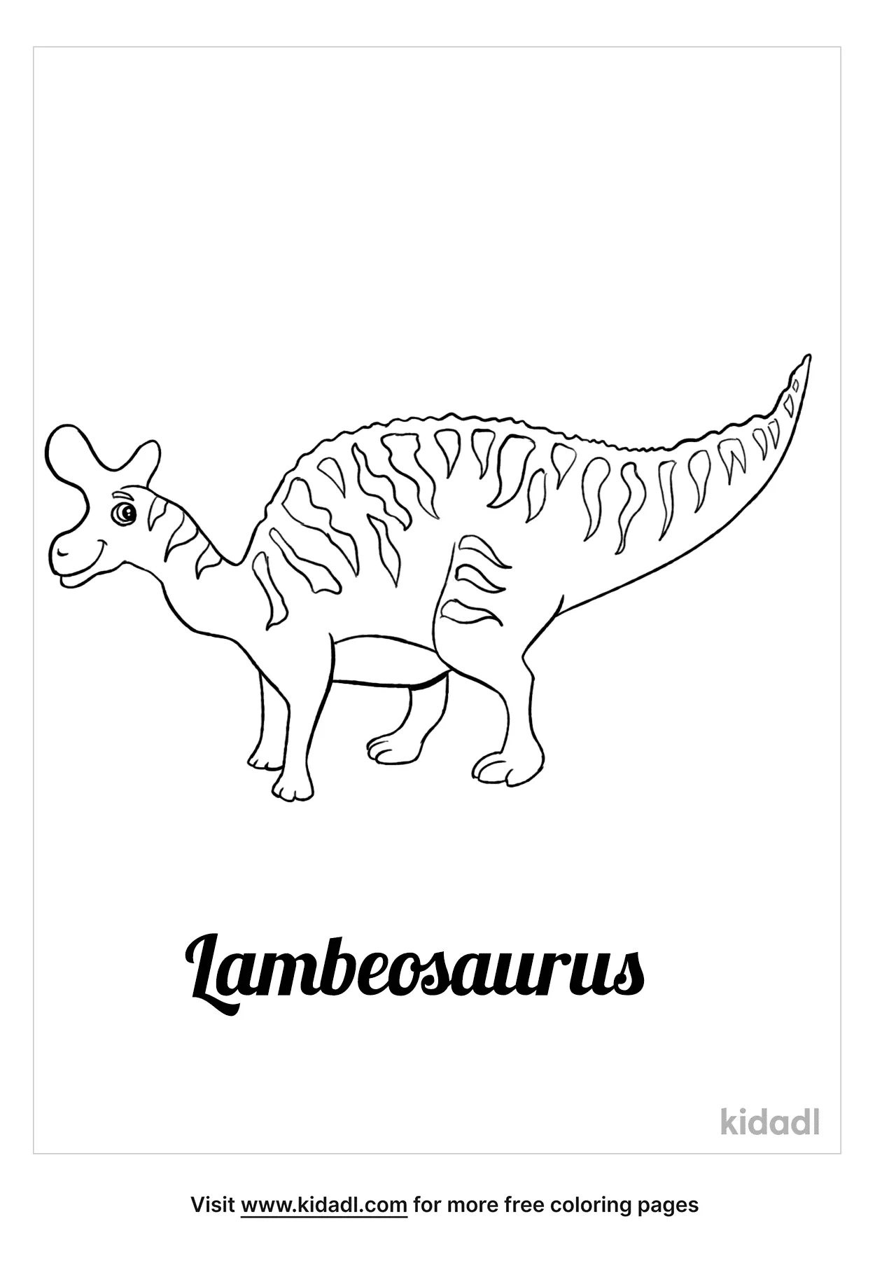 Lambeosaurus Coloring Page