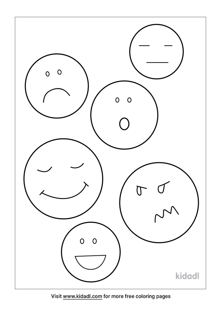 Feelings Coloring Page | Free Emotions Coloring Page | Kidadl