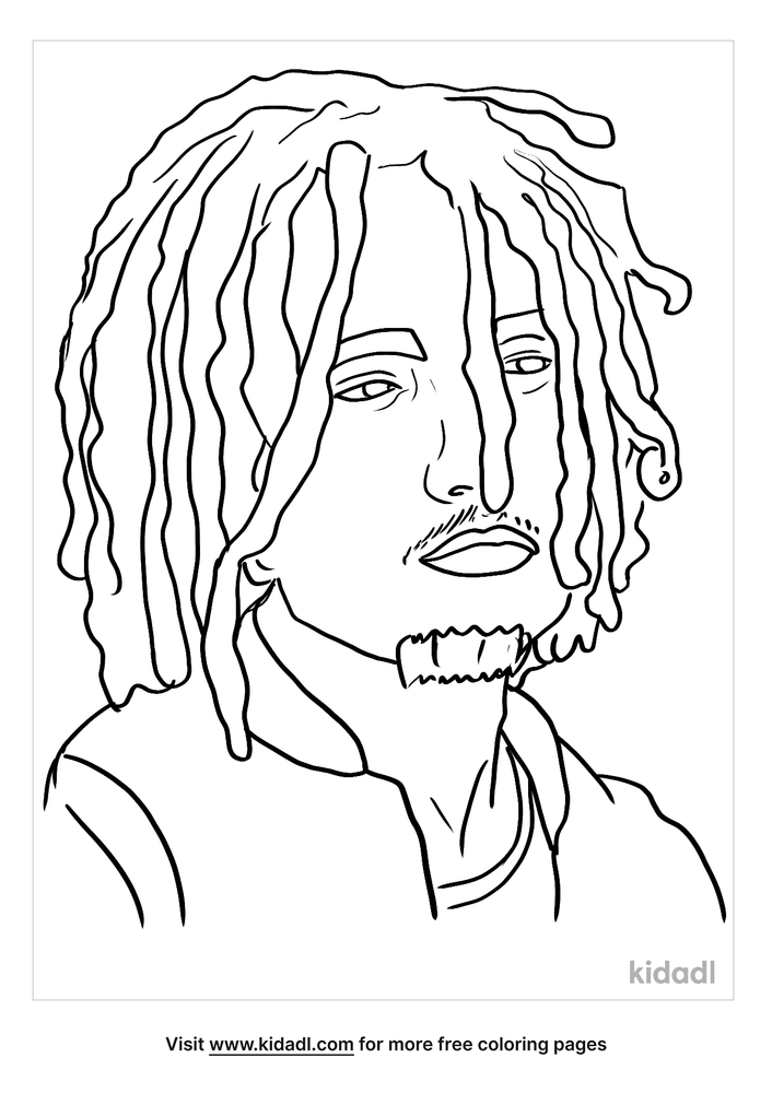 Lil Pump Coloring Page | Free Famous Coloring Page | Kidadl