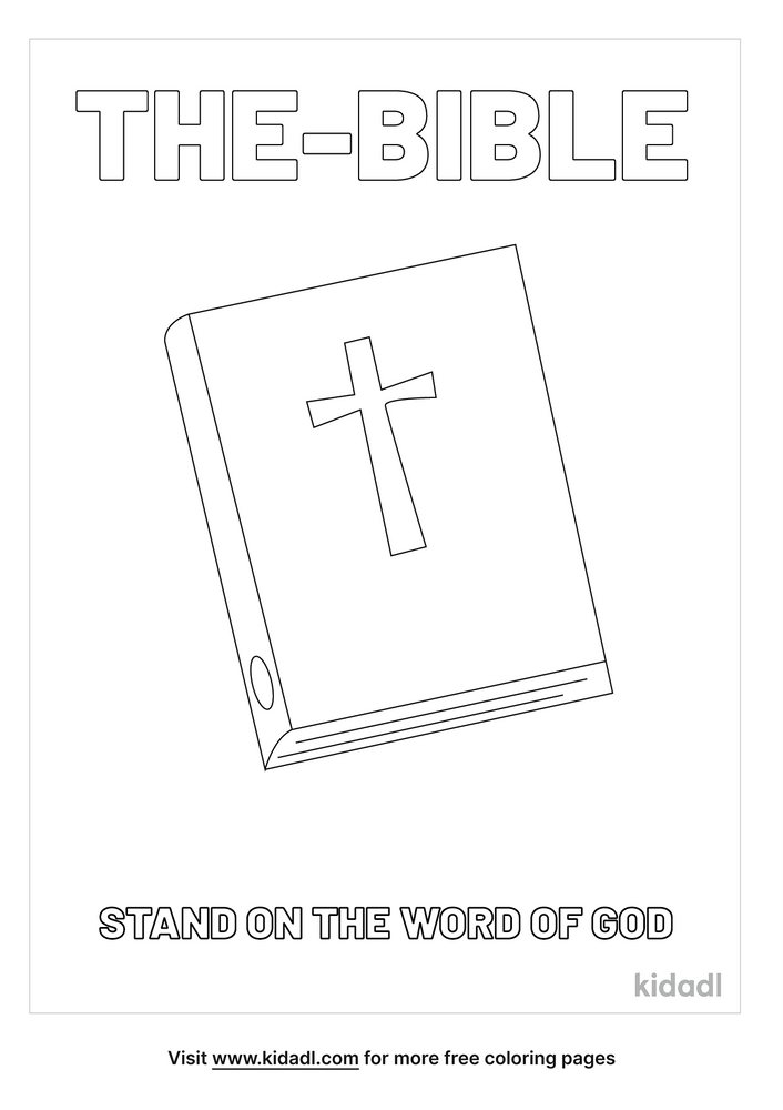 Stand On The Word Of God Coloring Page | Free Bible Coloring Page | Kidadl