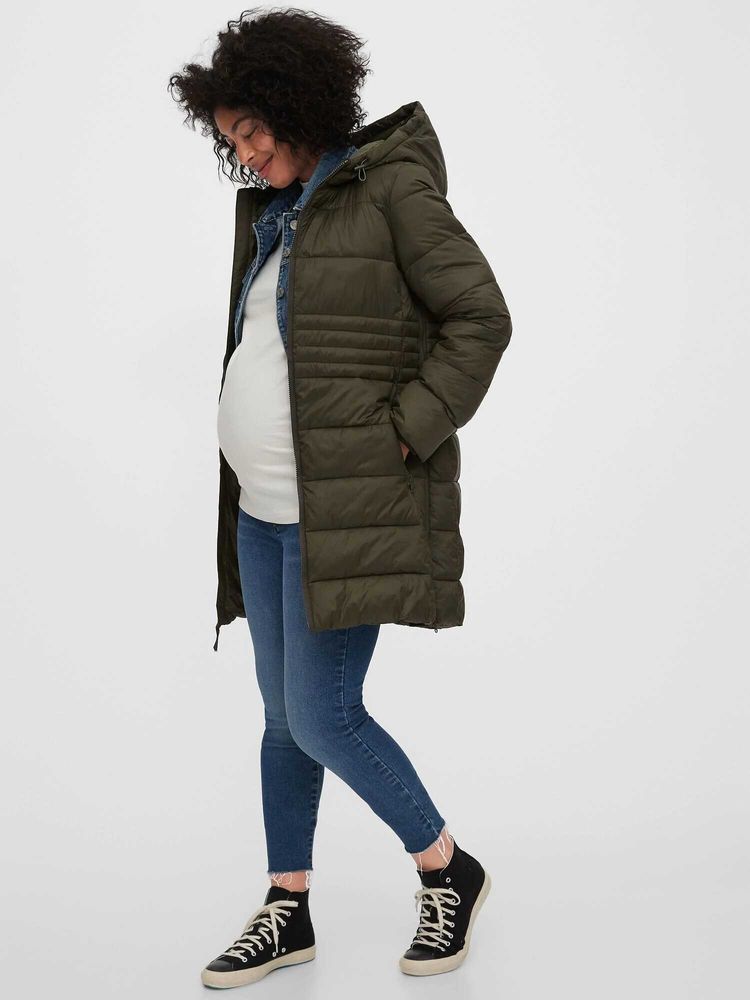 maternity puffer coat