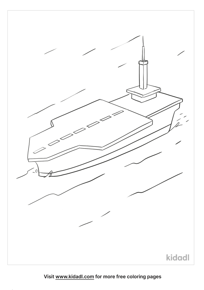 √ Aircraft Carrier Coloring Page / Nimitz Class Aircraft Carrier