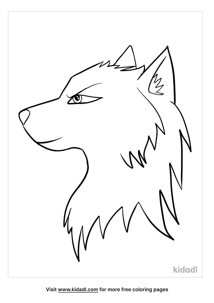 Wolf Coloring Pages Anime : Anime Wolf Coloring Pages Downloadable