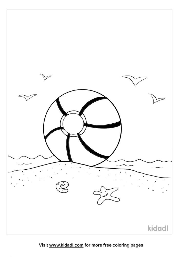 Beach Ball Coloring Pages Free Beach Coloring Pages Kidadl