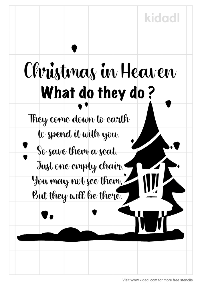 Christmas In Heaven Quotes Christmas In Heaven Stencils | Free Printable Christmas Stencils | Kidadl  And Christmas Stencils | Free Printable Stencils | Kidadl