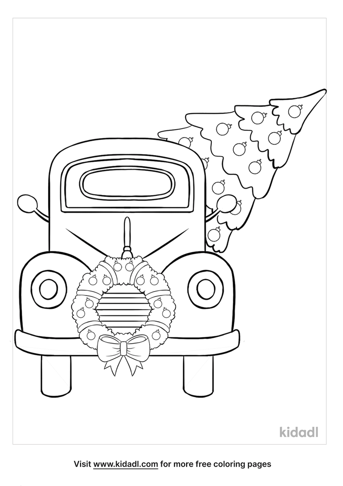 26+ inspirational photograph Christmas Truck Coloring Page : Beyond The Fringe Moving Day