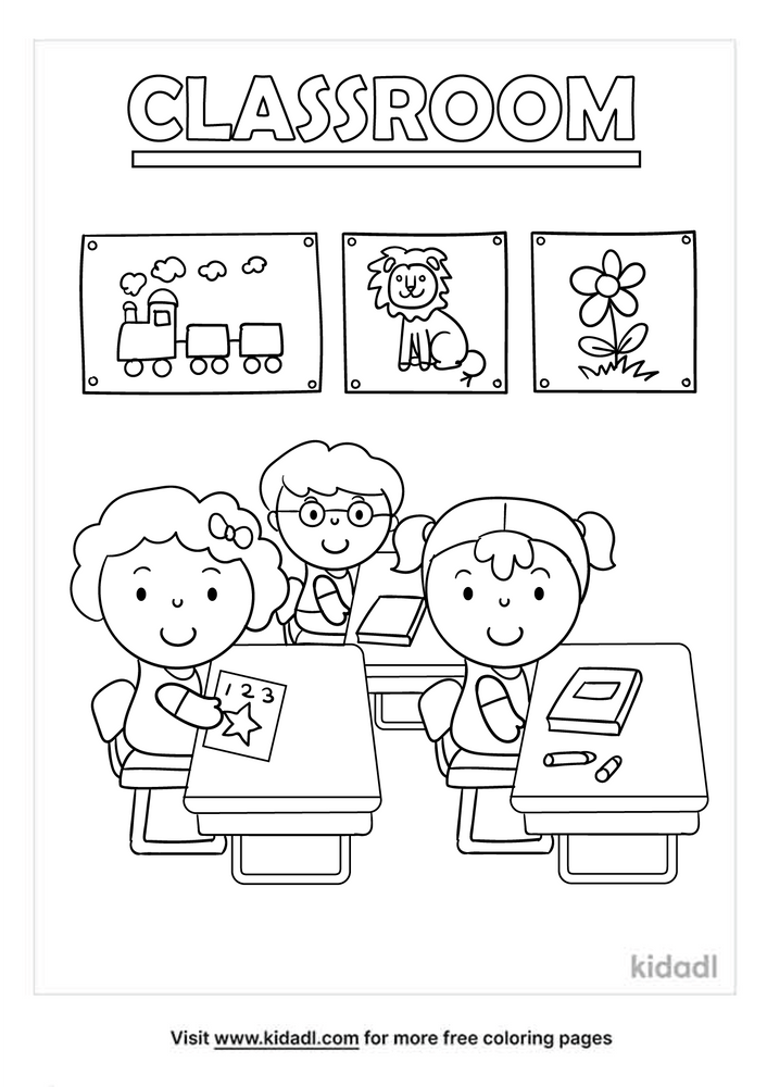 500 Classroom Coloring Pages Preschool  Latest Free
